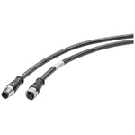 Siemens Straight Male M12 to Straight Female M12 Sensor Actuator Cable, 500mm