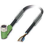 Phoenix Contact Right Angle Female M8 to Actuator/Sensor Cable, 10m