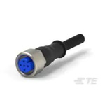 TE Connectivity Female M12 to Female Unterminated Sensor Actuator Cable, 5m