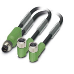 Phoenix Contact Straight Male M8 to Female M8 Sensor Actuator Cable, 300mm