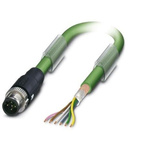 Phoenix Contact Straight Male M12 to Bus Cable, 5m
