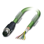 Phoenix Contact Straight Male M12 to Bus Cable, 10m