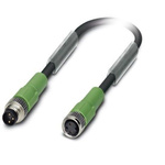 Phoenix Contact Straight Male M8 to Female M8 Sensor Actuator Cable, 2.5m