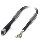 Phoenix Contact Straight Female M8 to Bus Cable, 2m