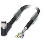 Phoenix Contact Right Angle Female M8 to Bus Cable, 2m