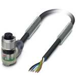 Phoenix Contact Female M12 to Sensor Actuator Cable, 3m