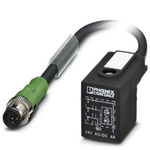 Phoenix Contact Straight Male M12 to DIN 43650 Form BI Sensor Actuator Cable, 300mm