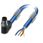 Phoenix Contact Right Angle Male M12 to Bus Cable, 10m