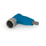 TE Connectivity Right Angle Female 8 way M12 to M12 Cable Assembly, 1.5m