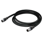 Wago Straight Female 5 way M12 to Straight Male 5 way M12 Actuator/Sensor Cable, 2m