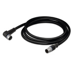 Wago Right Angle Female 5 way M12 to Straight Male 5 way M12 Actuator/Sensor Cable, 2m