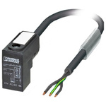 Phoenix Contact Male 3 way DIN 43650 Form C to Sensor Actuator Cable, 3m