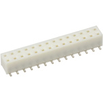 Hirose, A3A 2mm Pitch 28 Way 2 Row Straight PCB Socket, Surface Mount, Solder Termination