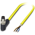 Phoenix Contact Right Angle Male 3 way M8 to Unterminated Sensor Actuator Cable, 10m