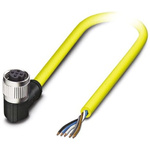 Phoenix Contact Right Angle Female 5 way M12 to Unterminated Sensor Actuator Cable, 10m