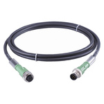 Jumo Male M12 to Female Sensor Actuator Cable, 2m