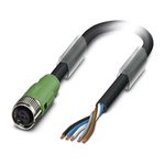 Phoenix Contact Female 5 way M12 to Sensor Actuator Cable, 15m