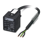 Phoenix Contact Straight Male 3 way DIN 43650 Form A to Unterminated Sensor Actuator Cable, 3m