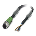 Phoenix Contact Male 4 way M12 to Sensor Actuator Cable, 2m