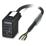 Phoenix Contact 3 way DIN 43650 Form B to 3 way Unterminated Sensor Actuator Cable, 1.5m