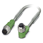 Phoenix Contact Male 5 way M12 to Female 5 way M12 Sensor Actuator Cable, 1.5m