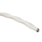TE Connectivity Twisted Pair Data Cable, 1 Pairs, 0.6 mm², 2 Cores, 20 AWG, Screened, 100m, White Sheath