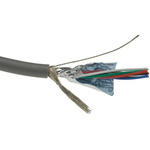 Alpha Wire Multicore Industrial Cable, 0.2 mm², 7 Cores, 24 AWG, Screened, 30m, Grey Sheath