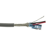 Alpha Wire Twisted Pair Data Cable, 1 Pairs, 0.38 mm², 2 Cores, 22 AWG, Screened, 30m, Grey Sheath