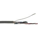 Alpha Wire Multicore Industrial Cable, 0.09 mm², 3 Cores, 28 AWG, Screened, 30m, Grey Sheath