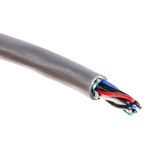 Alpha Wire Twisted Pair Data Cable, 4 Pairs, 0.23 mm², 8 Cores, 24 AWG, Screened, 30m, Grey Sheath