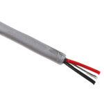 Alpha Wire Twisted Pair Data Cable, 1 Pairs, 0.23 mm², 2 Cores, 24 AWG, Screened, 304m, Grey Sheath