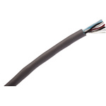 Alpha Wire Twisted Pair Data Cable, 2 Pairs, 0.23 mm², 4 Cores, 24 AWG, Screened, 304m, Grey Sheath