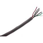 Alpha Wire Twisted Pair Data Cable, 3 Pairs, 0.23 mm², 6 Cores, 24 AWG, Screened, 304m, Grey Sheath