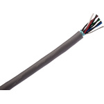 Alpha Wire Twisted Pair Data Cable, 4 Pairs, 0.23 mm², 8 Cores, 24 AWG, Screened, 304m, Grey Sheath