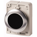 Eaton Flush Black Push Button - Momentary, M30 Series, 30mm Cutout, Round