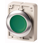 Eaton Flush Green Push Button - Momentary, M30 Series, 30mm Cutout, Round