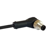 Bulgin Right Angle Male 12 way M12 to Unterminated Sensor Actuator Cable, 1m