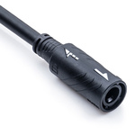 Amphenol Industrial Straight Female 3 way HS-Lok D Size to Unterminated Sensor Actuator Cable, 1m