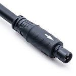 Amphenol Industrial Straight Female 3 way HS-Lok D Size to Unterminated Sensor Actuator Cable, 1m
