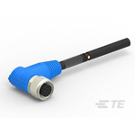 TE Connectivity Right Angle Female 8 way M12 to Unterminated Sensor Actuator Cable, 1m