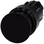Siemens Black Push Button Head - Momentary, SIRIUS ACT Series, 22mm Cutout, Round