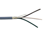 RS PRO Multicore Data Cable, 0.25 mm², 3 Cores, 23 AWG, Screened, 100m, Grey Sheath