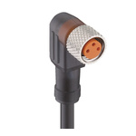 Lumberg Automation Right Angle Female 3 way M8 to Unterminated Sensor Actuator Cable, 10m