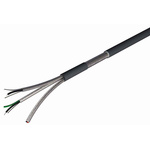 RS PRO Twisted Pair Data Cable, 3 Pairs, 0.34 mm², 6 Cores, 22 AWG, Screened, 100m, Grey Sheath