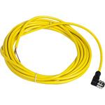 Telemecanique Sensors Right Angle Female 3 way 1/2 in Circular to Unterminated Sensor Actuator Cable, 5m