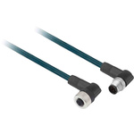 Telemecanique Sensors Straight Male 4 way M12 to Straight Female 4 way M12 Sensor Actuator Cable, 2m