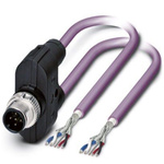 Phoenix Contact Straight Male M12 to Bus Cable, 5m