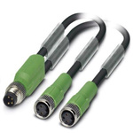 Phoenix Contact Straight Male M8 to Straight Female M8 Sensor Actuator Cable, 300mm