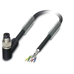 Phoenix Contact Right Angle Male M8 to Bus Cable, 5m
