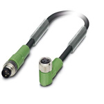 Phoenix Contact Male M8 to Right Angle Female M12 Sensor Actuator Cable, 5m